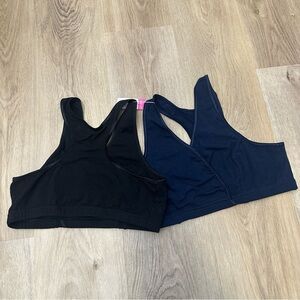 2 Cakye Nursing Sports Bras 1 Black & 1 Navy Size Medium